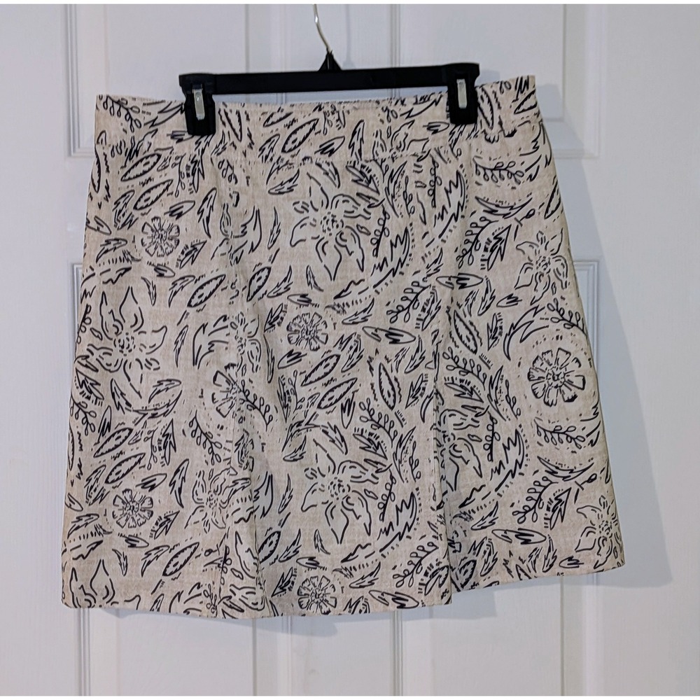Rip Skirt Floral Print Hawaii Skirt A-Line Pockets Casual Cute Large NWOT